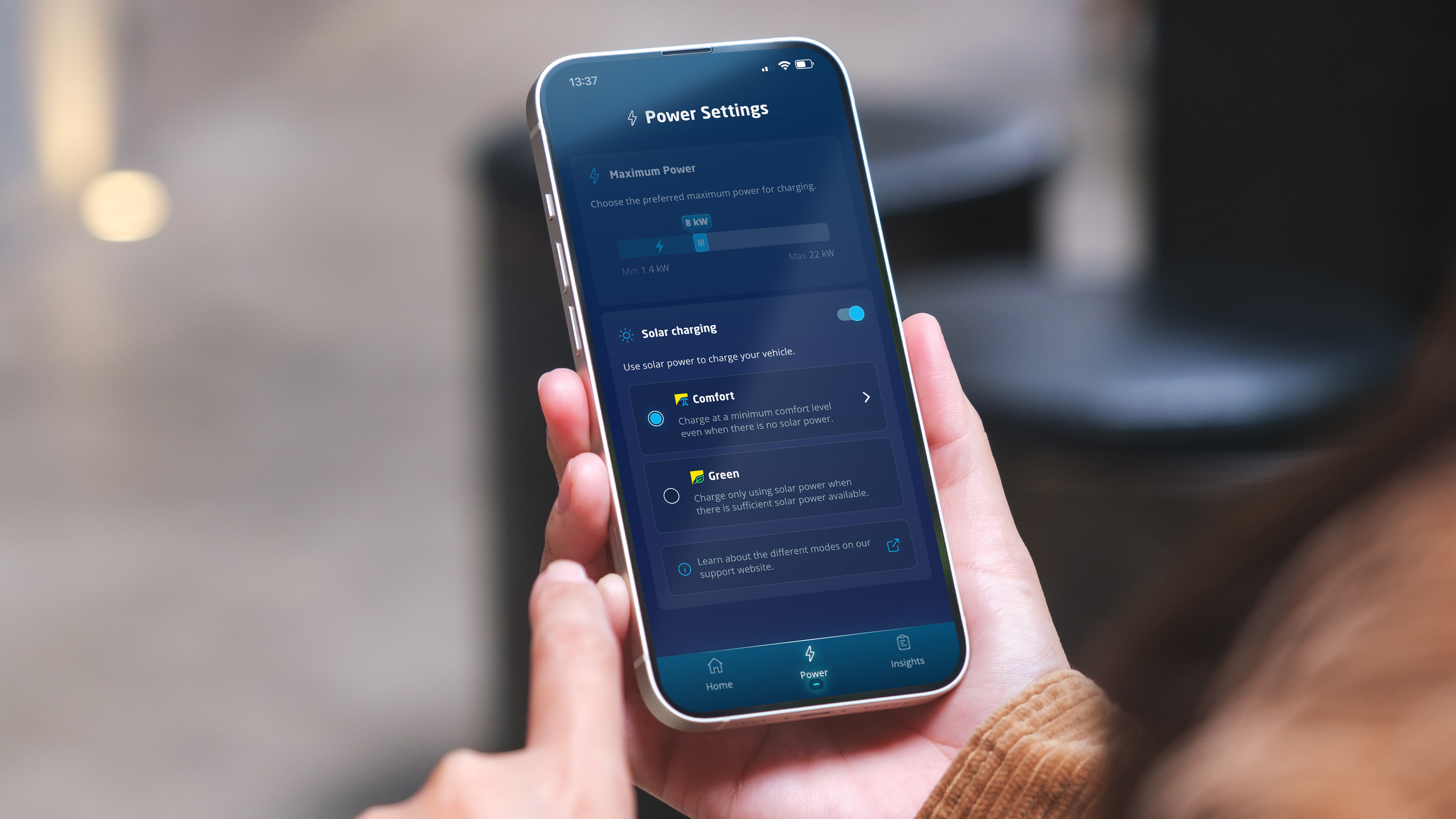 Hoe bedien ik mijn Eve Single laadpaal met de Eve Connect app? 6
